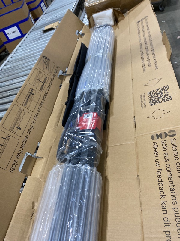 Photo 1 of PropVue Projector Screen with Stand 84" - Indoor & Outdoor Projection Screen for Movie or Office Presentation - 16:9 HD Premium Wrinkle-Free Tripod Screen for Projector with Carry Bag & Tight Strap
