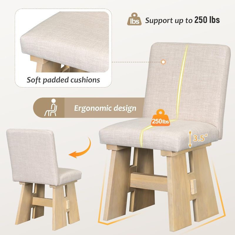 Photo 1 of MODERN DINING TABLE CHAIRS (SIMILAR TO STOCK PHOTO) GREY 