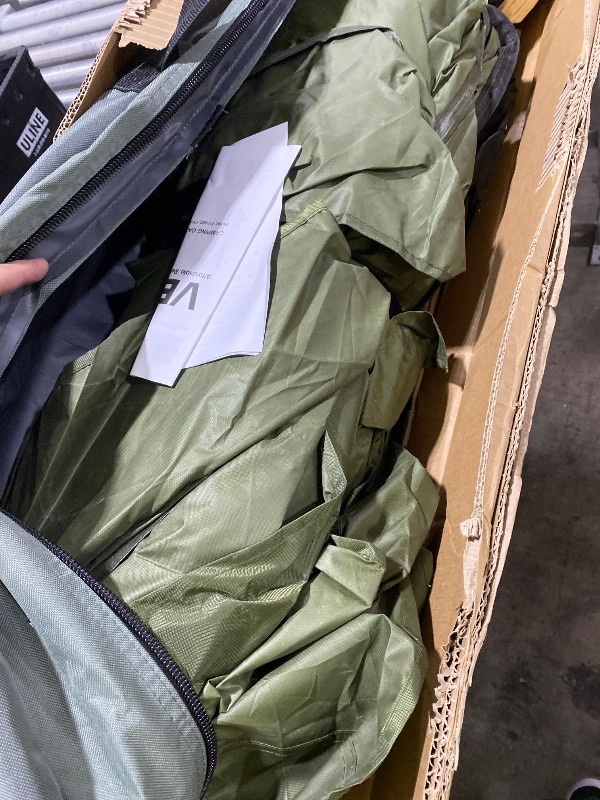 Photo 1 of VEVOR 12x12ft Pop Up Gazebo Tent with Mosquito Netting, 6 Removable Wind Panels & 2 Mesh Windows, Outdoor Canopy Shelter for Patio, Army Green