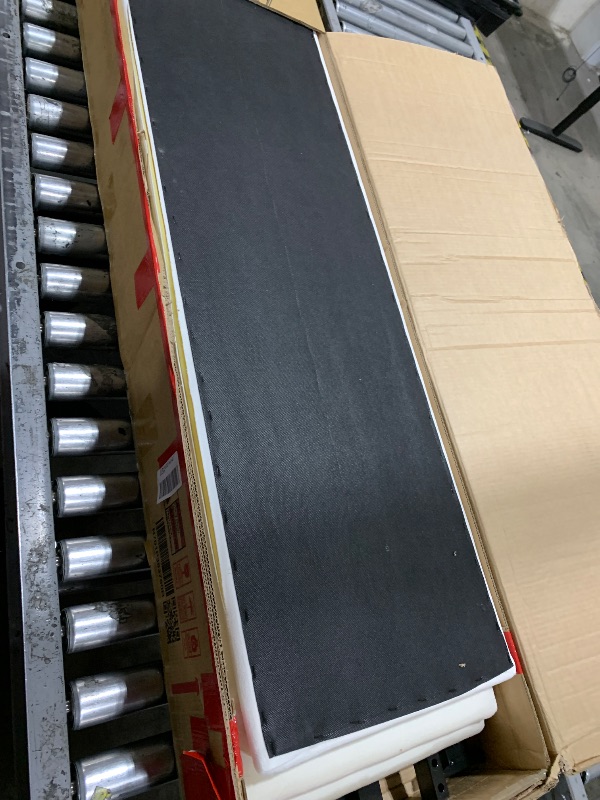 Photo 1 of Merax King Size Metal Canopy Bed Frame, Modern Tall Upholstered Velvet Headboard, Black 4-Poster Bed with 800 lbs Capacity, Box Spring Required Easy Assembly for Bedroom, Black+White