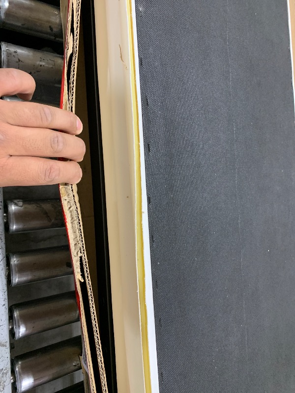 Photo 1 of Merax King Size Metal Canopy Bed Frame, Modern Tall Upholstered Velvet Headboard, Black 4-Poster Bed with 800 lbs Capacity, Box Spring Required Easy Assembly for Bedroom, Black+White