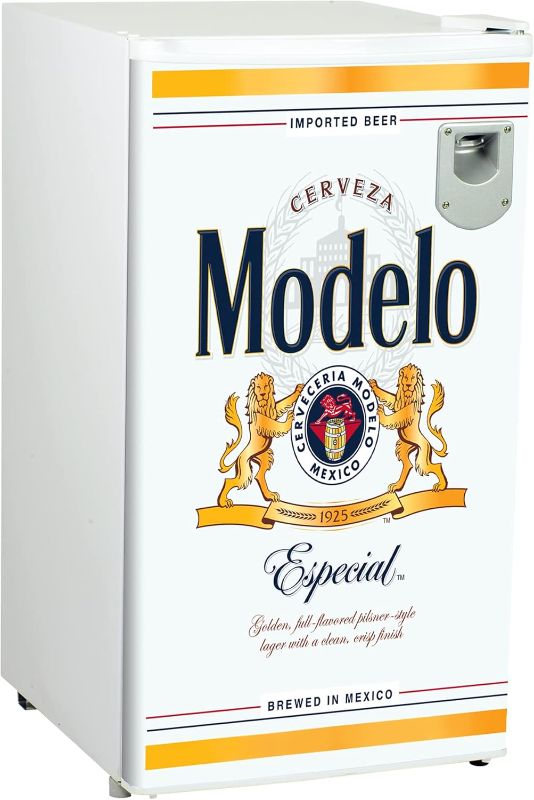 Photo 1 of Modelo Refrigerator - Mini Fridge For Kitchen, Bedroom, Office, Dorms, Cuarto, Cool Storage For Wine, Drink, Beverages, Compact Free Standing, Neveras Pequeñpara, 3.2 Cubic Feet Capacity, White
