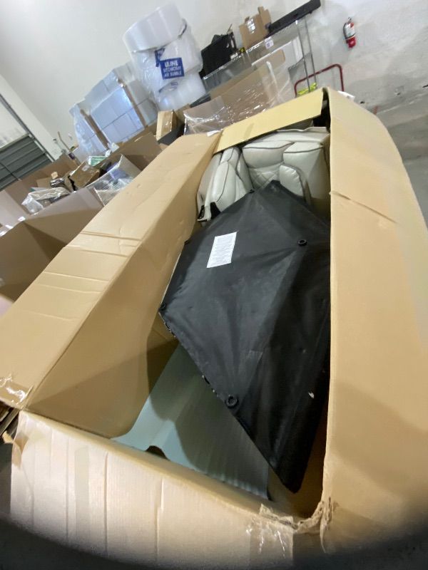 Photo 1 of Fairway Taupe Double Power Reclining Sofa