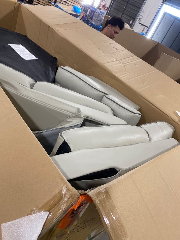 Photo 1 of Fairway Taupe Double Power Reclining Sofa