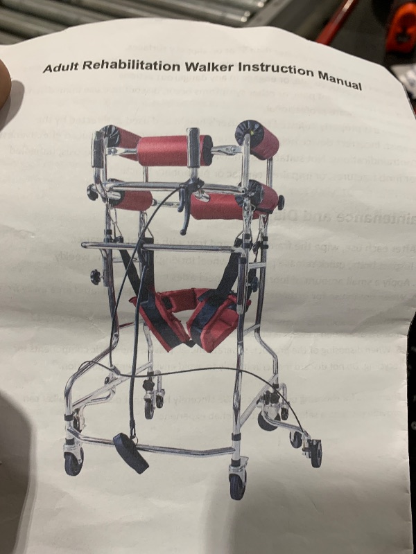 Photo 1 of 100kg/220.46lb Adult Walker Walking Aid Adjustable Standing Walker Aid Floorstanding