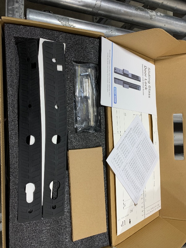 Photo 1 of Anweller 2885 Mortise Sliding Glass Door Lock, Smart Fingerprint Code Keypad RFID Remote App Electronic Digital Biometric Safety Patio Door Double Hook Mortise Lock Set with Handle