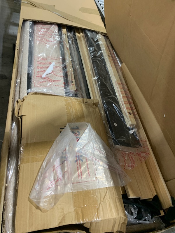 Photo 1 of Novilla King Bed Frame and Headboard, King Bed Frame, Velvet Upholstered Bed Frames, No Box Spring Needed, Heavy Duty Feet, Easy Assembly, Black Velvet