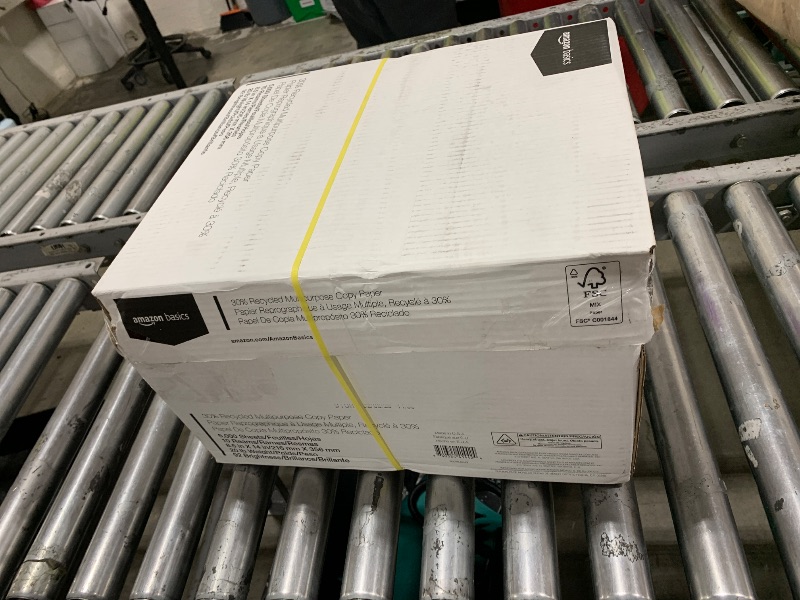 Photo 1 of Amazon Basics 30% Recycled Multipurpose Copy & Print Paper, 8.5 x 14 in, 20 lb Weight, 92 Bright, White, 5000 Sheets (10 Reams)