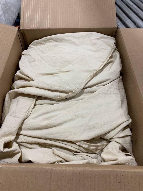 Photo 1 of BESTOUCH Duvet Cover Set 100% Washed Cotton Linen Feel Super Soft Comfortable Chic Lightweight 3 PCs Home Bedding Set Solid Almond Milk Grey Super King Plus