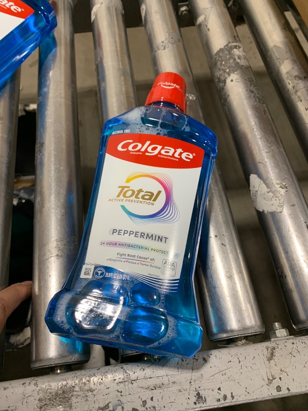 Photo 1 of Colgate Total Alcohol Free Mouthwash Peppermint 1.0 L