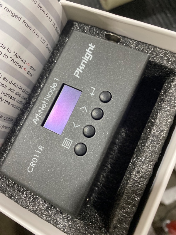 Photo 1 of Pknight ArtNet DMX Ethernet Lighting Controller Interface, 3-Pin XLR, 1-Universe Bi-directional Art-Net to DMX512 Node (No RDM)