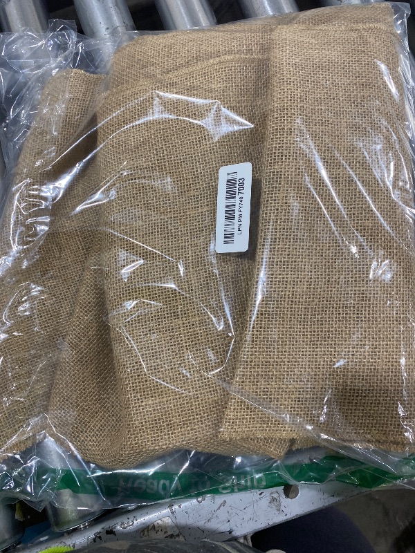 Photo 1 of 100% Natural Jute Rustic Burlap Table Runner - 12" Wide x 120" Long - Perfect for Rustic Theme Weddings, Events, Parties, BBQ's, Dining Table & Home Decor.