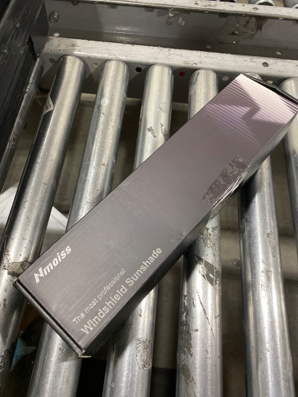 Photo 1 of [Upgraded] Nmoiss Windshield Sun Shade Umbrella - [Vinyl Coating Heat Shield] Protect Car from Sun Rays & Heat Damage Keep Cool and Protect Interior, Spring Structure Edge Medium 56" L x 31" W