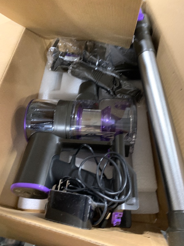 Photo 1 of Comvtu Cordless Vacuum Cleaner Rechargeable with 2600mAh Detachable Battery, Powerful Vacuums with 2 Adjustable Modes, Lightweight Portable Stick Vacuum for Home (Indigo Purple)