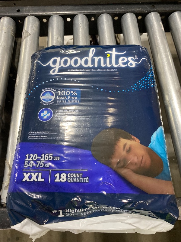 Photo 1 of Goodnites Bedwetting Underwear for Boys, XL (95-120 lbs), 63 Count