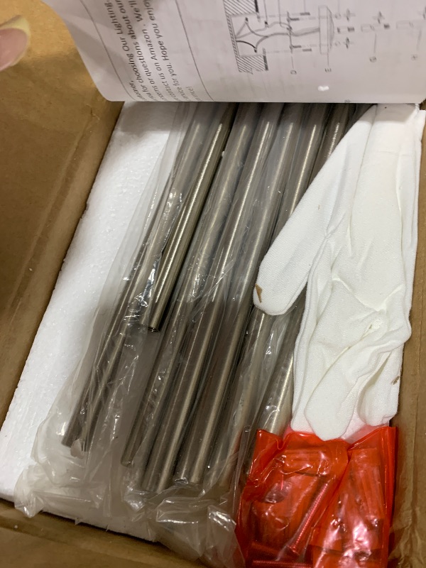 Photo 1 of 2 Pack 1 Light Hanging Kitchen Island 5" Crystal Pendant Light Modern Pendant Light Fixture Brushed Nickel Finish with Crystal Shade for Bar,Dining Room,Corridor,Living Room Over Sink