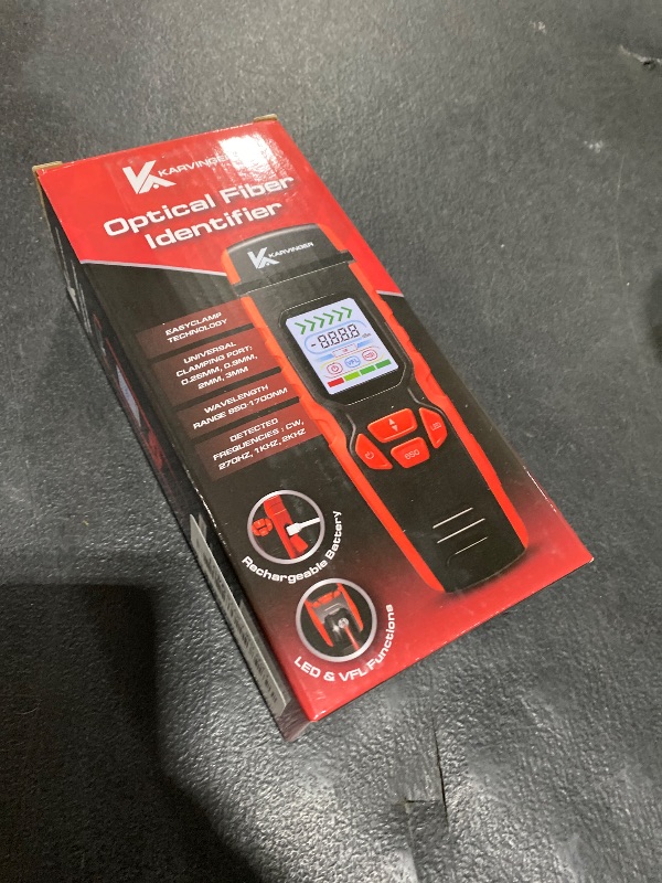 Photo 1 of Karvinger Optical Fiber Identifier with EasyClamp Technology - Professional OFI Traffic Identifier Tool with 850 to 1700nm Wave Response - Live Fiber Detection