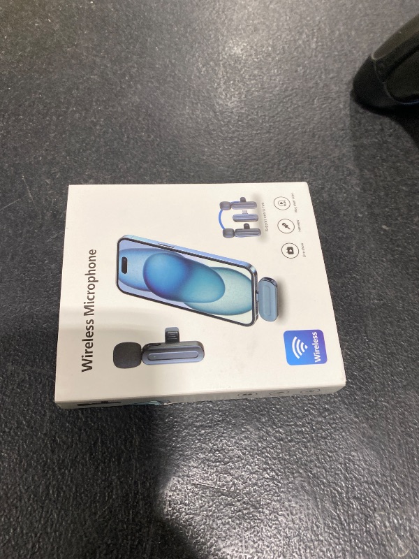 Photo 1 of PQRQP 2.4GHz Lavalier Microphone for iPhone/Android, Dual-Channel Noise Cancelling Wireless Microphones, High-Fidelity Audio Mini Microphone for Vlogging, Live Streaming, YouTube