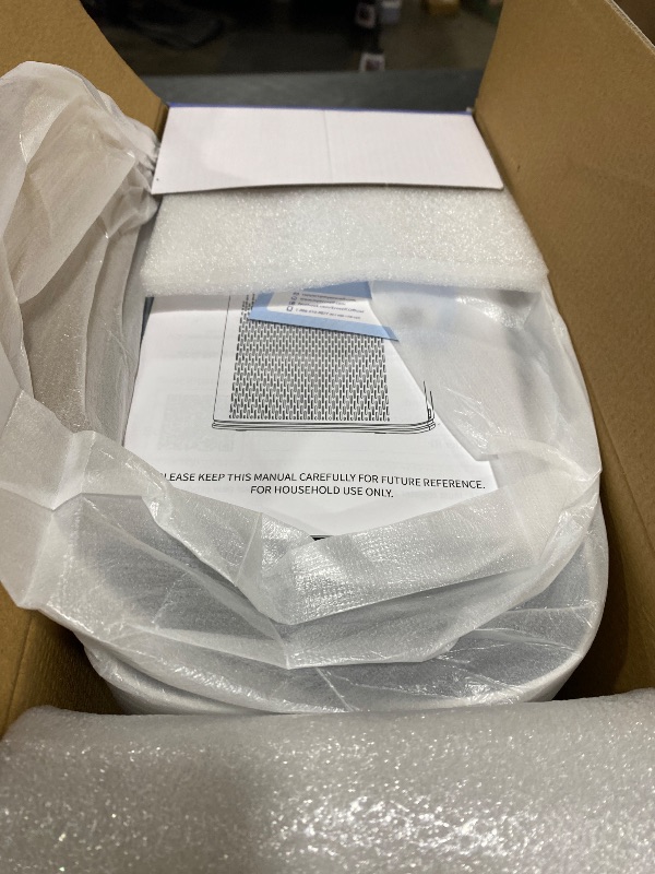 Photo 1 of ECOSELF Smart Air Purifier for Home Large Rooms, with WiFi Control, Covers Up to 2400 Ft², Smart Mode, AQI Display, 22dB Sleep Mode & Aromatherapy with 2X-Power Filtration, HAP603WF, White