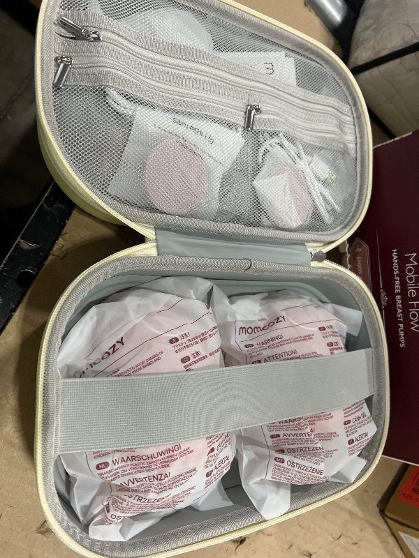 Photo 1 of Momcozy Wearable Breast Pump, Hands Free Upgraded Mobile Flow | M9, App Discreet Control with Personalized Multi-Modes & 15 Levels, Wearable Breast Pump 24mm, 2 Pack Cozy Red