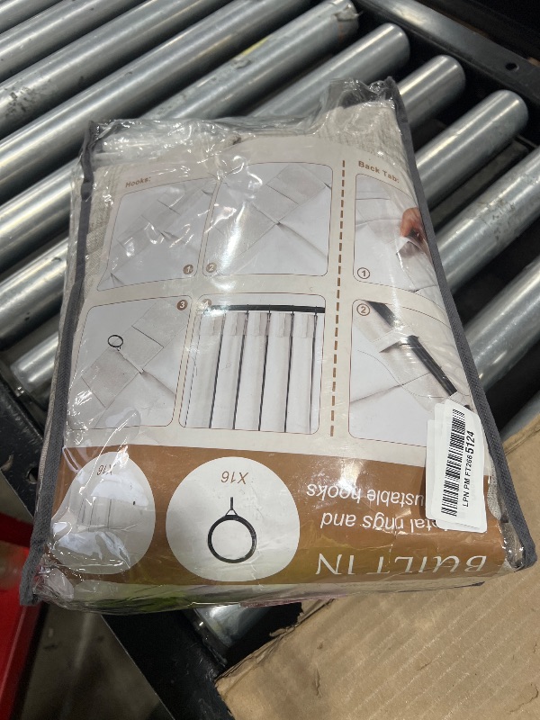 Photo 1 of Taupe Pinch Pleated Thick Linen Curtains 90 Inches Long for Living Room, Spring Summer Sheer Greyish Brown Light Filtering Viral Drapes Privacy Window Burg 40 x 90 Inch Length 2 Panels Set Back Tab