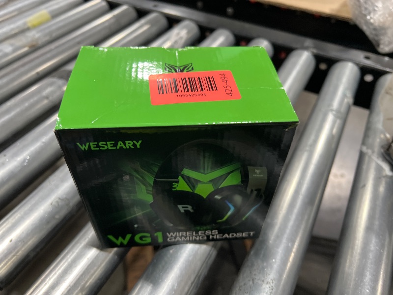 Photo 1 of WESEARY Wireless Gaming Headsets for PC, PS5, PS4, Switch, Mac, 2.4GHz Wireless Gaming Headphone with ENC Noise Canceling Microphone, Bluetooth 5.4, Cool Lighting, 50H Battery, 50mm Drivers
