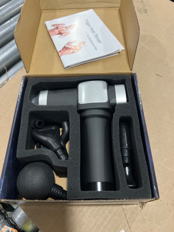 Photo 1 of CAMEFER Deep Tissue Massage Gun, Portable Percussion Electric Muscle Massager for Pain Relief, Handheld Massagers with 30 Speeds & 6 Attachments for Back and Neck, Gifts for Men Women