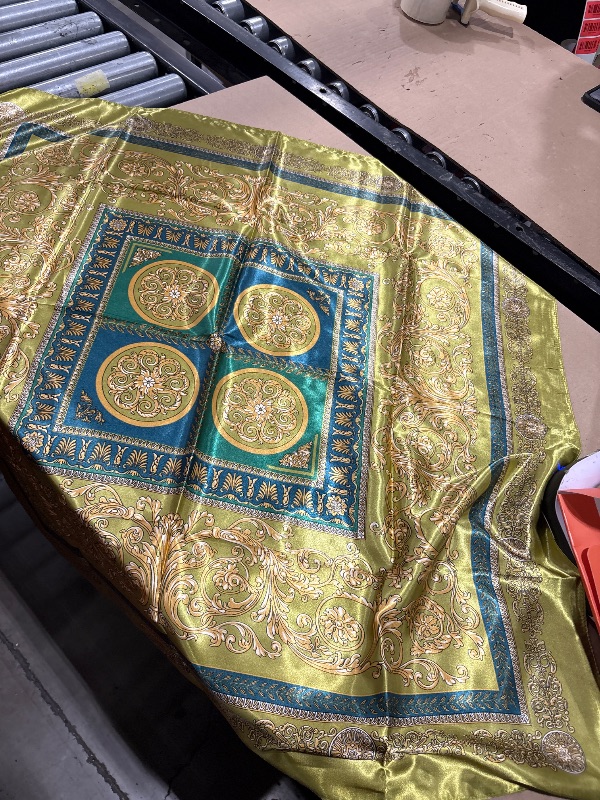 Photo 1 of Men's 35-inch Silk Cowboy Scarf, Oversized Western Handkerchief, Large Square Scarf with Gift Packaging
