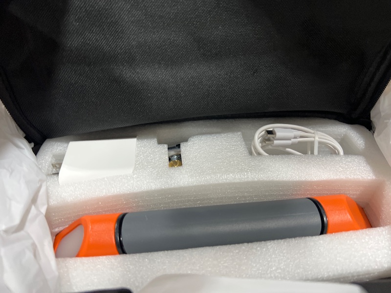 Photo 1 of ETENWOLF VORTEX S6 Tire Inflator Portable Air Compressor for Heavy-duty Vehicle, Cordless Air Pump for Car & Inflatables with 19200 mAh Battery, 100% Duty Cycle & Dual Cylinder Bike Pump, Vivid Orange