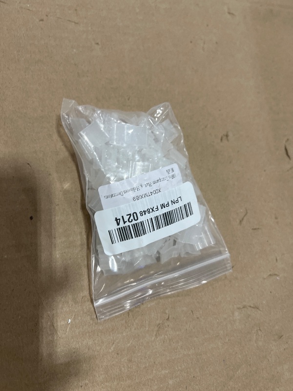 Photo 1 of 100Pcs Transparent Plastic V-Shaped Balloon Clips, Party Supplies for Wedding, Halloween Decorations