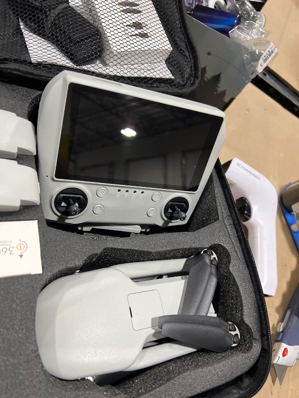 Photo 1 of Bingchat Large Screen Remote Drones with Camera for Adults 4k, 360 Laser Obstacle Avoidance, 3 Axis Gimbal Drone for Adults, Two Long Batteries Life, Long Range, High Wind Resistance, Rainproof, Time-lapse, Follow Me, Auto Return Home, Cool Flash Lights, 