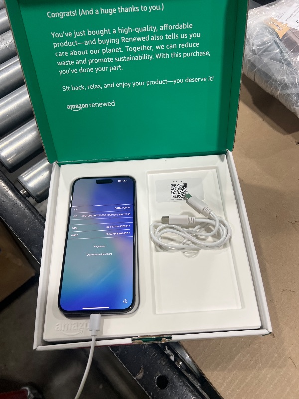 Photo 1 of Apple iPhone (Renewed Premium) 15 Pro Max, 512GB, Black Titanium - Unlocked