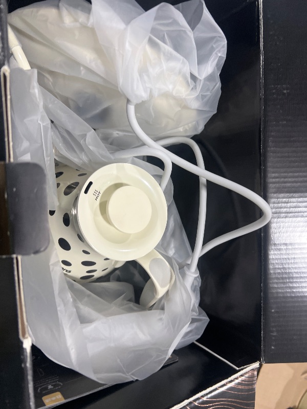 Photo 1 of Cocinare Color-changing Collection Polka Gooseneck Electric Kettle, ±0.5? Precise Temperature Control for Pour-Over Coffee & Tea, Quick Heating 1500W, Stainless Steel Interior, 0.9L