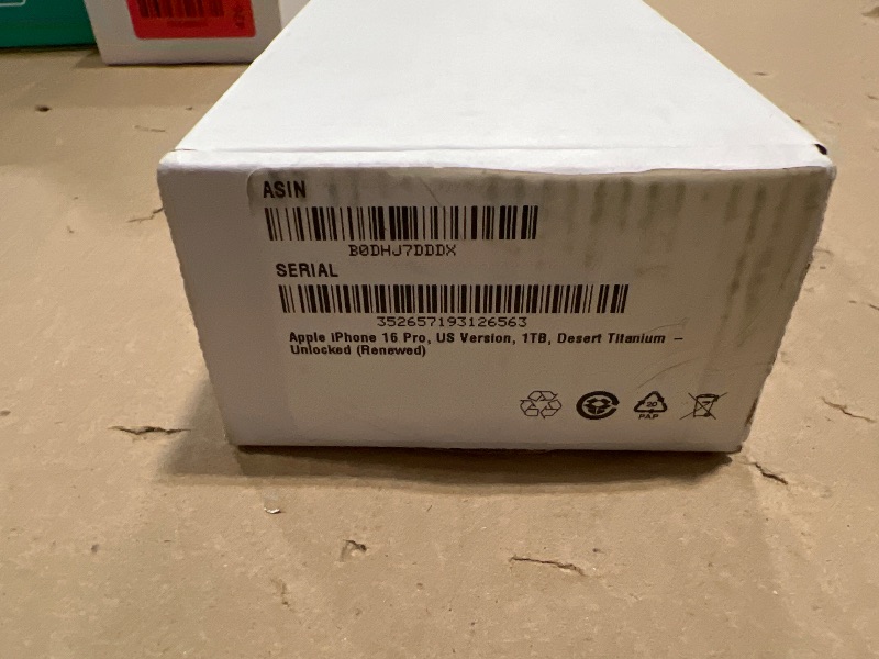 Photo 1 of Apple iPhone 16 Pro, US Version, 1TB, Desert Titanium - Unlocked (Renewed)