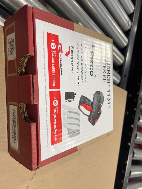 Photo 1 of Perco Monarch 1131 Pricing Gun with Labels Starter Kit: Includes Price Gun, 10,000 White Pricing Labels and Preloaded Inker