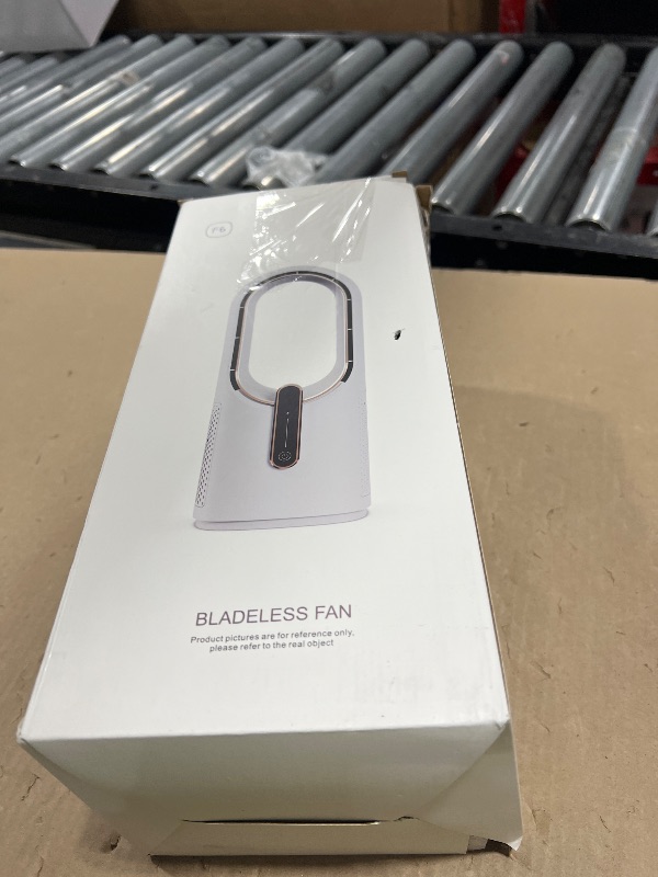 Photo 1 of KONSIDEN Bladeless Desk Fan, 11.8 Inch Small Rechargeable Fan, Quiet Office Fan, 3 Speeds, Touch Control, Easy to Clean, Desk Fan Small Quiet, Ideal for Home, Office, Travel