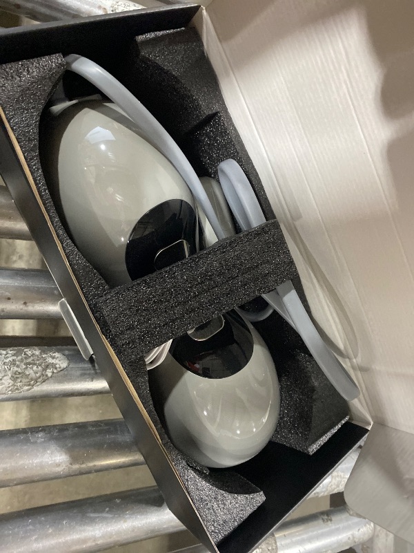 Photo 1 of FliKEZE Heated Neck Stretcher with Red Light Therapy, Wireless Cervical Traction Device for TMJ Pain Relief and Shoulder Relaxer, Neck Traction Massager Pillow for Home/Office Used, Grey