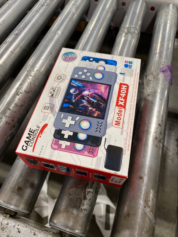 Photo 1 of Upgraded XF40H Handheld Game Console, Retro Gaming Console Preloaded Classic Games with Multiple Emulators, 4.0 Inch 4K HD IPS Screen Open Source Linux System, Pocket Video Gaming (Black-128G)