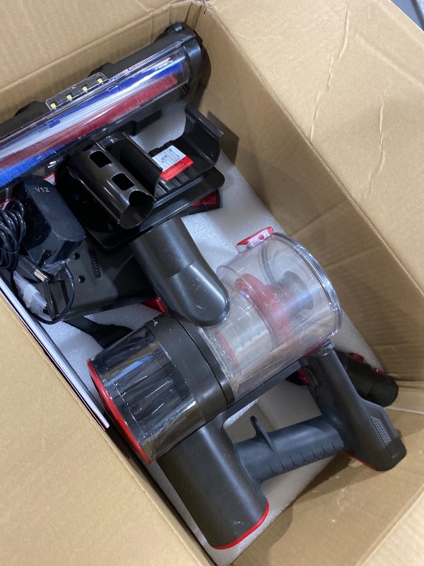 Photo 1 of Comvtu Cordless Vacuum Cleaner for Home, 80,000PRM Powerful 4 in 1 Lightweight Stick Vacuum with 2 Adjustable Suctions, Max 40 Mins Runtime, 2600mAh Rechargeable Vacuum Cleaners (Rave Red)