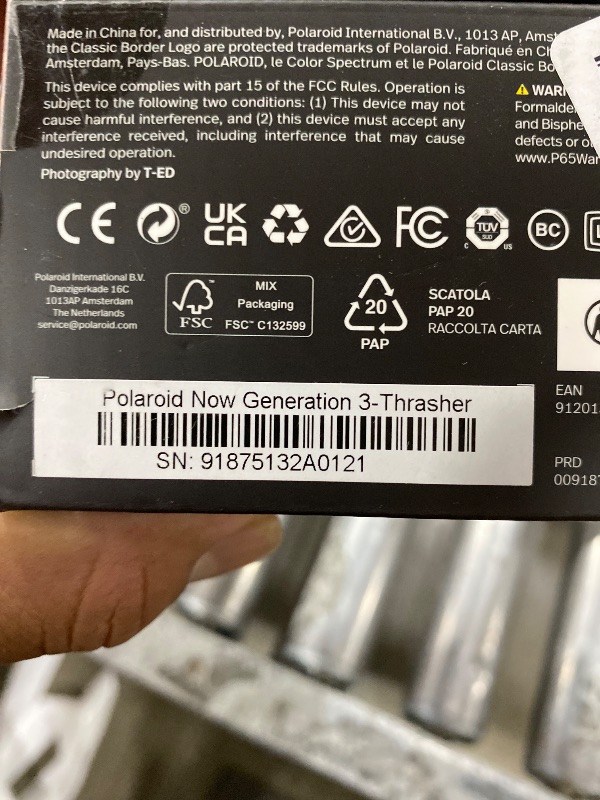 Photo 1 of Polaroid Now 3rd Generation I-Type Instant Film Camera - Thrasher Edition - Camera Only No Film (9187)