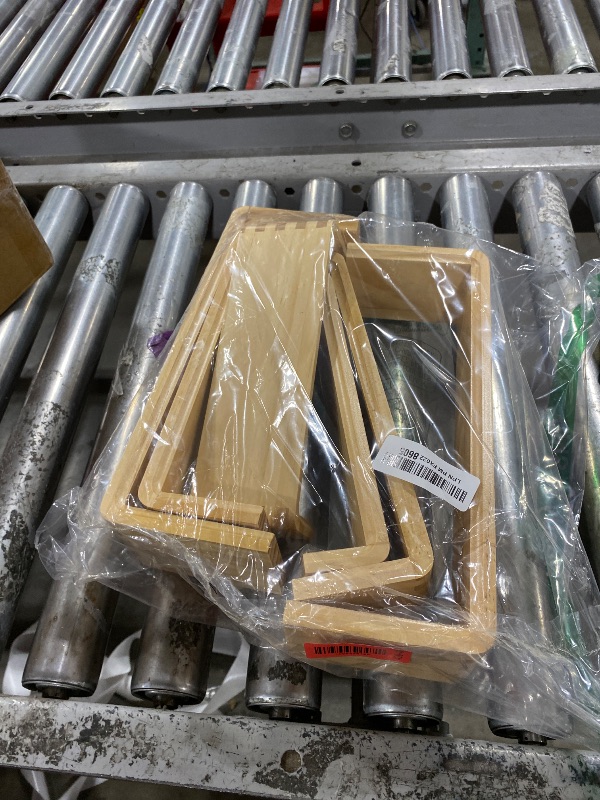 Photo 1 of 2 Sets, 6 PCS Total, Wood Risers Display Stand, Cupcake Dessert Cake Stand, Wooden Cologne Perfume Stands, Wood Riser for Kitchen Counter, Vendor Booth Display Items, Size: 9.4in, 10.6in, 11.8in (Natural Color)