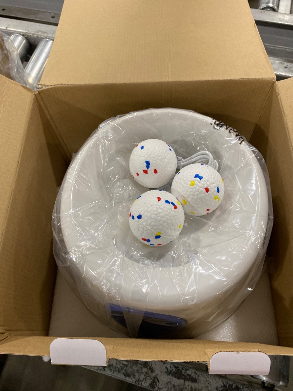 Photo 1 of Automatic Dog Ball Launcher, Upgraded Dog Ball Throw Launcher, Adjustable Distance 20-45FT, for Small/Medium Dogs, with 3 2.3-inch ETPU Balls, Indoor and Outdoor Interactive Toys