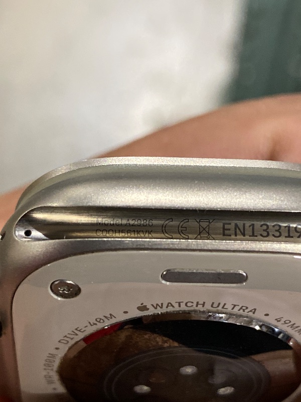 Photo 1 of Apple Watch Ultra 2 [GPS + Cellular, 49mm] - Titanium Case With White Ocean Band, One Size (Renewed Premium)