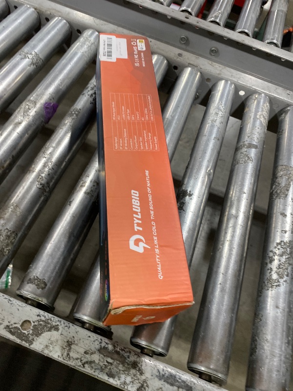 Photo 1 of Tylubio Computer Speakers PC Sound Bar with Stereo Sound, Flowing LED & Push-Button Control Computer Speaker for Desktop Laptop Monitor, USB Input Black