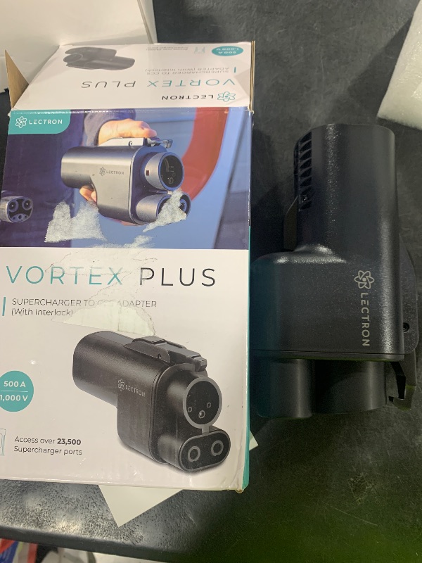 Photo 1 of Lectron NACS to CCS Electric Vehicle Adapter with Interlock - (500A/1,000V) - Compatible with Tesla Superchargers - CCS1 EV Fast Charging with Vortex Plus [Check Automaker for Compatibility] - UL 2252