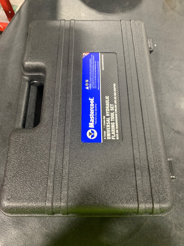 Photo 1 of Mastercool 72485-PRC Universal Hydraulic Flaring Tool – 45° Double & Single Flares, Push Connect, GM Fuel Line, Brake Line & GM Transmission Cooling – Includes Hydraulic Ram & Mini Tube Cutter