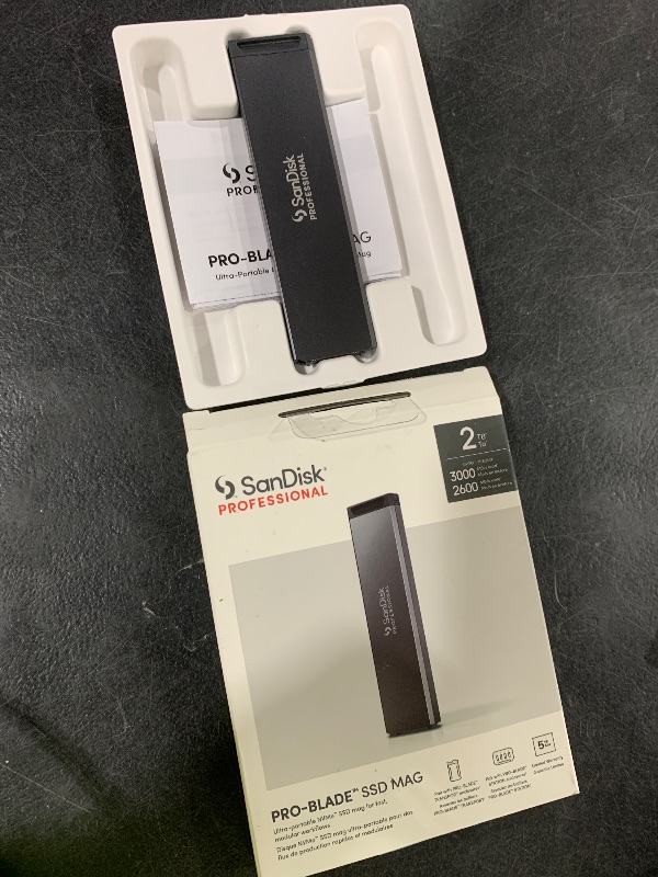 Photo 1 of SANDISK Professional 2TB PRO-Blade SSD Mag - Portable & Modular NVMe SSD Mag, Ultra-Durable - SDPM1NS-002T-GBAND