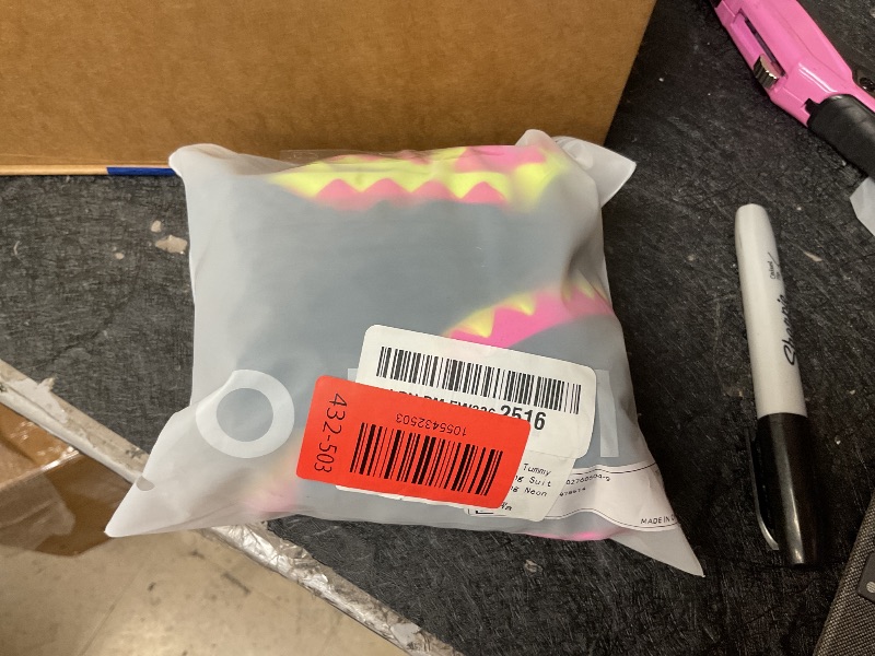 Photo 1 of popvil One Piece Swimsuit Tummy Control Women Modest Bathing Suit Shapewear Swimsuits Slimming Neon Cute Tie Back Swimwear,Black6,Medium