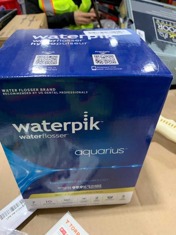 Photo 1 of Waterpik Aquarius Water Flosser For Teeth Cleaning, Gums, Braces, Dental Care, Electric Power With 10 Settings, 7 Tips For Multiple Users And Needs, ADA Accepted, White WP-660, Packaging May Vary