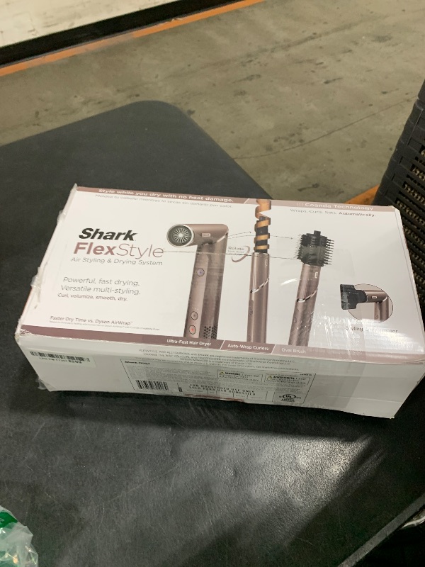 Photo 1 of Shark FlexStyle Air Styling & Drying System, Powerful Hair Blow Dryer & Multi-Styler with Auto-Wrap Curlers, Oval Brush, Concentrator Attachment, Mocha, HD431BR